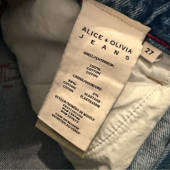 Alice + Olivia Wide Leg Flare Jeans - Picture 5 of 8